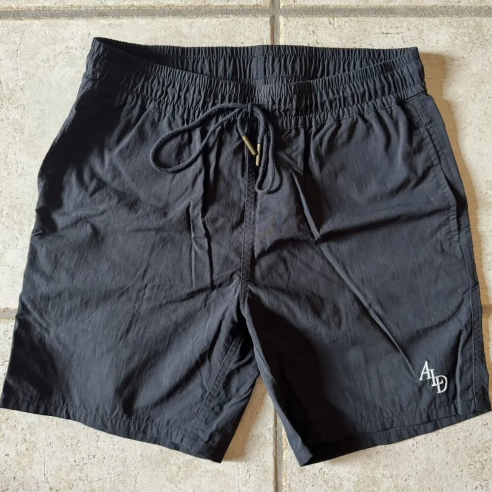 Aime Leon Dore Logo Black Nylon Shorts (S)